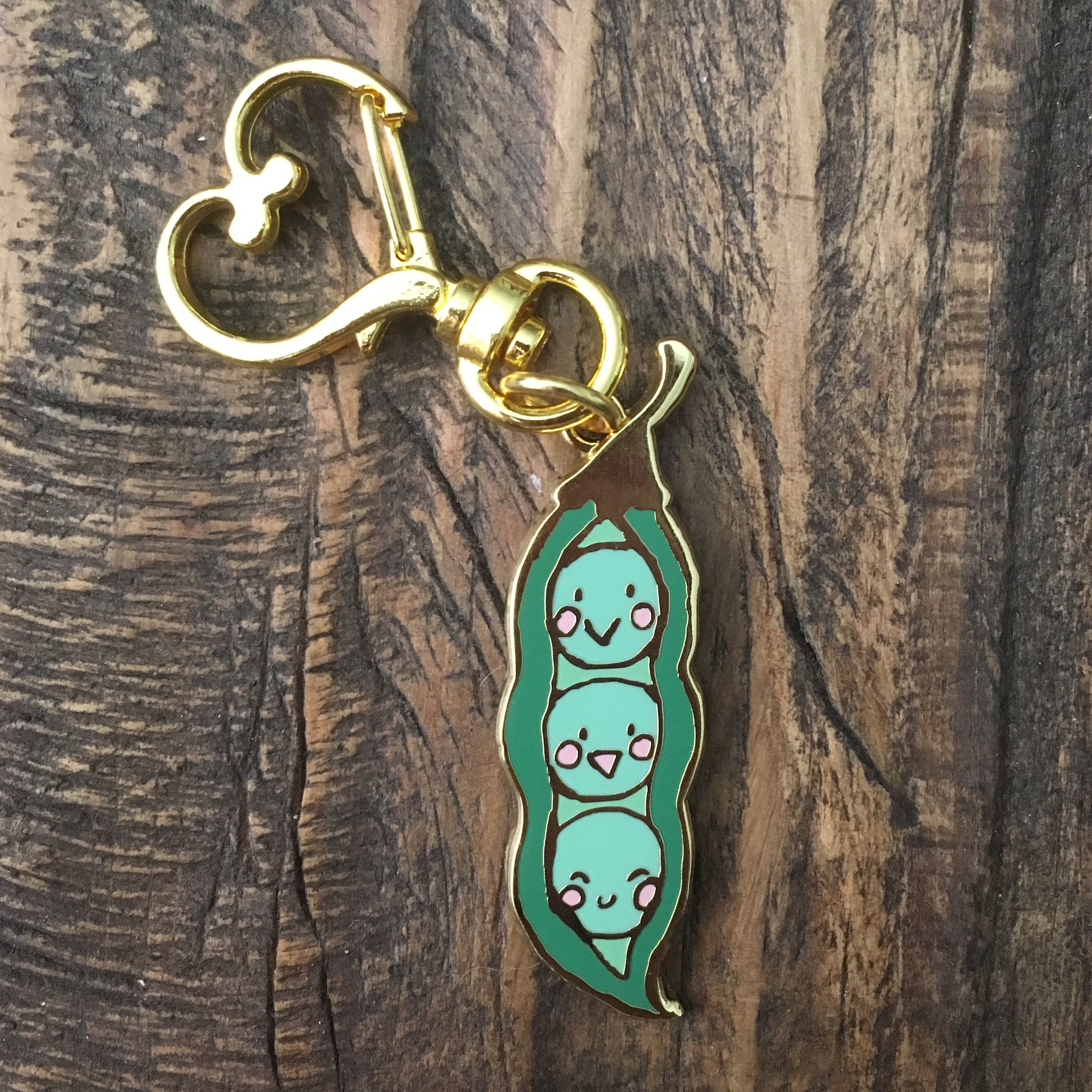 Happy Peas Keychain